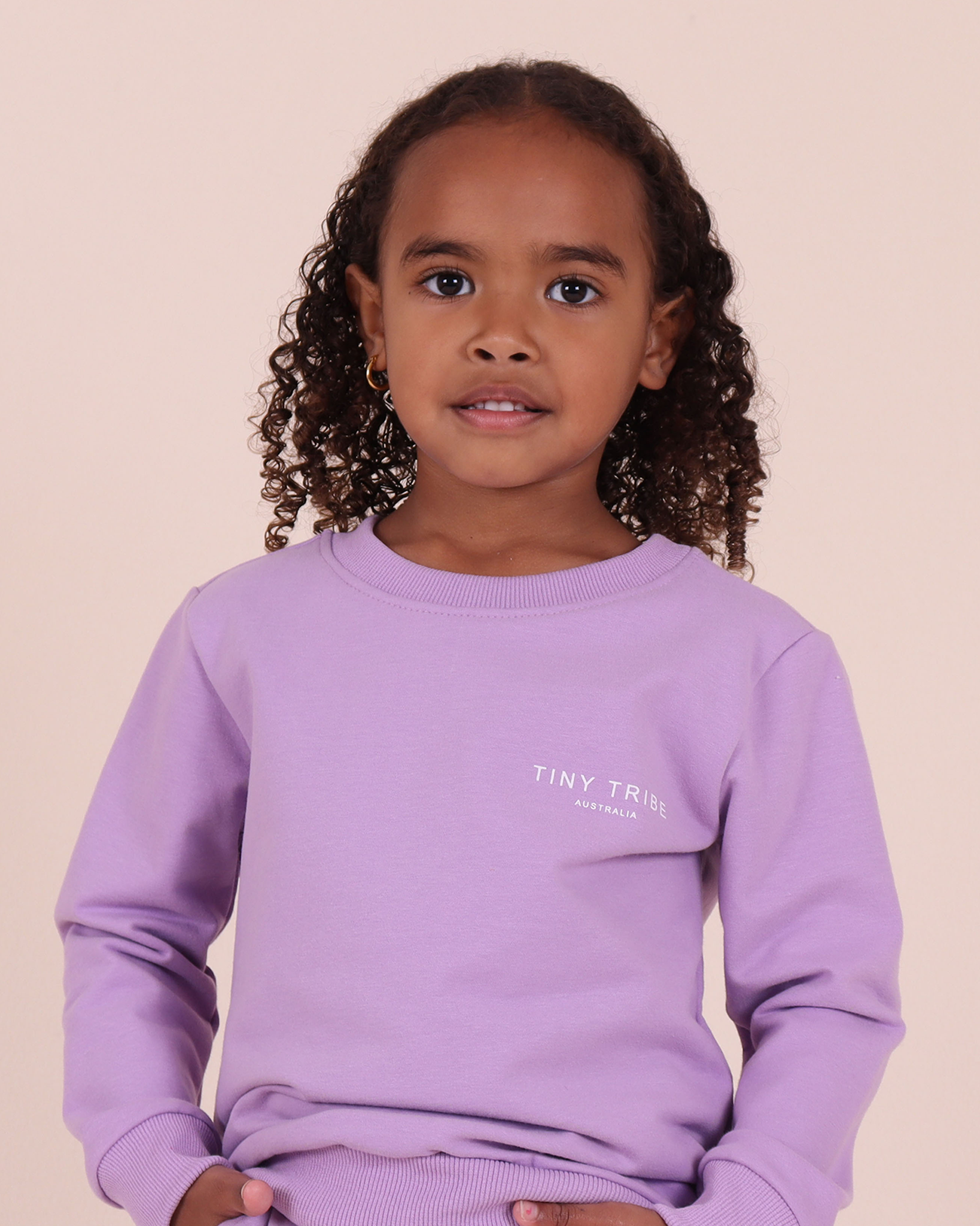 Sweat-shirt enfant lilas