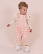 Cream Waffle Dungaree